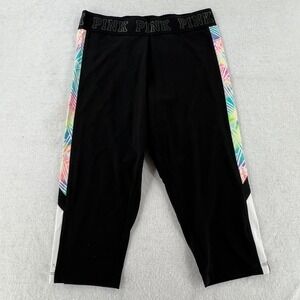 Victoria Secret PINK Ultimate Yoga Women's Crop Pants Black Size Medium